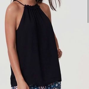 LOFT 2 Tier halter jersey top
